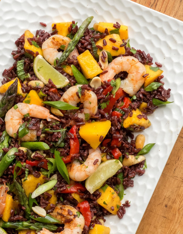 Mango prawn salad