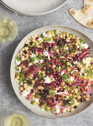 Israeli Pearl Couscous, Feta and Herb Salad