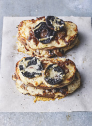 Cheesy Mushroom and Tarragon Croque Monsieur