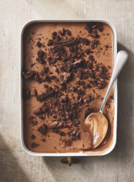 No-churn Decadent Dark Chocolate, Whisky and Espresso Ice Cream 