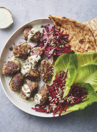 Pistachio and Mint Kofta with Fresh Herb Sauce 