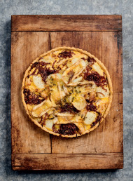 Chicken, Potato, Brie and Thyme Tart 