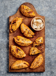 Spicy Lamb and Eggplant Pies 