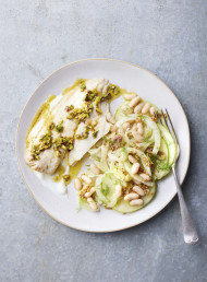 Pan-seared Fish with a Fennel and Cannellini Bean Salad