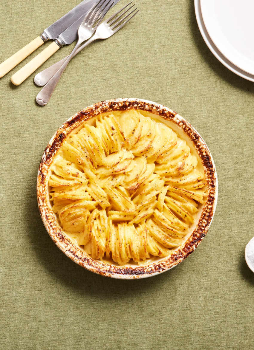 Cacio e Pepe Potato Gratin