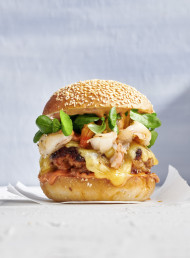 Chorizo and Garlic Prawn Burgers 