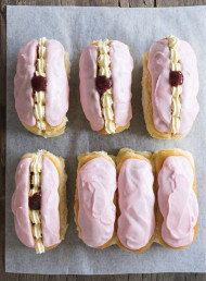 Jam and Cream Pink Finger Buns 