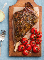 Slow-roast Lamb Leg with Fennel and Rosemary