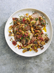 Fillet of Beef with Eggplant and Artichoke Caponata Salad