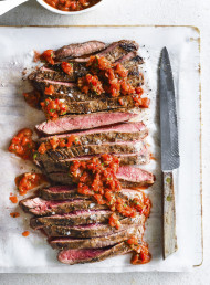 Flank Steak with Tangy Capsicum Salsa