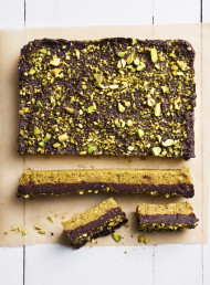 Fudgy Chocolate-topped Nut Bars