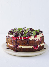 JAMMY BLACKBERRY AND LEMON POPPY SEED CAKE 