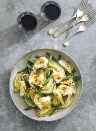 Roasted Fennel, Green Bean and Mozzarella Salad