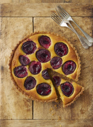Plum and Citrus Frangipane Tart