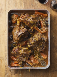 Aromatic Red Wine Braised Lamb Shanks