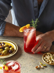 Campari, Rosemary and Soda 
