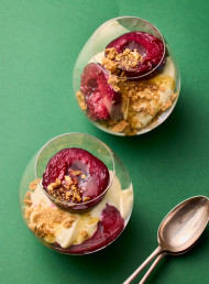 Plum Cheesecake Cups 