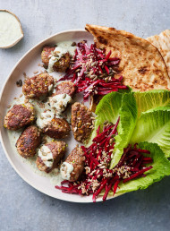 Pistachio and Mint Kofta with Fresh Herb Sauce 