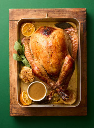 Roast Turkey with a Herb, Bacon and Sourdough Stuffing 