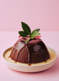 Steamed Sticky Spiced Christmas Toffee Pudding 