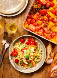 Linguine with Herb Roasted Tomatoes