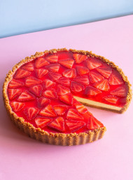 Strawberry Jelly Cheesecake 