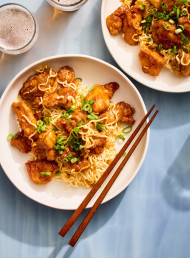 Zesty Lemon Honey Chicken Noodles 