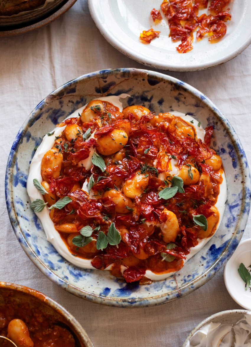 Butter Beans with Roasted Cherry Tomatoes