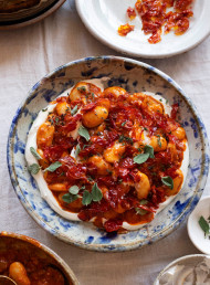 Butter Beans with Roasted Cherry Tomatoes