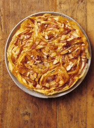 Fresh Pear and Vanilla Citrus Custard Filo Pie 