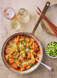 Gnocchi Tteokbokki with Molten Mozzarella 