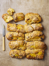 My Best Date, Orange and Custard Scones 