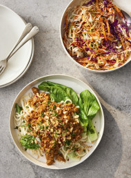 Peanut Satay and Chilli Sambal Pork Noodles 