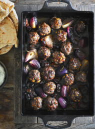 Spiced Date and Pine Nut Lamb Meatballs 