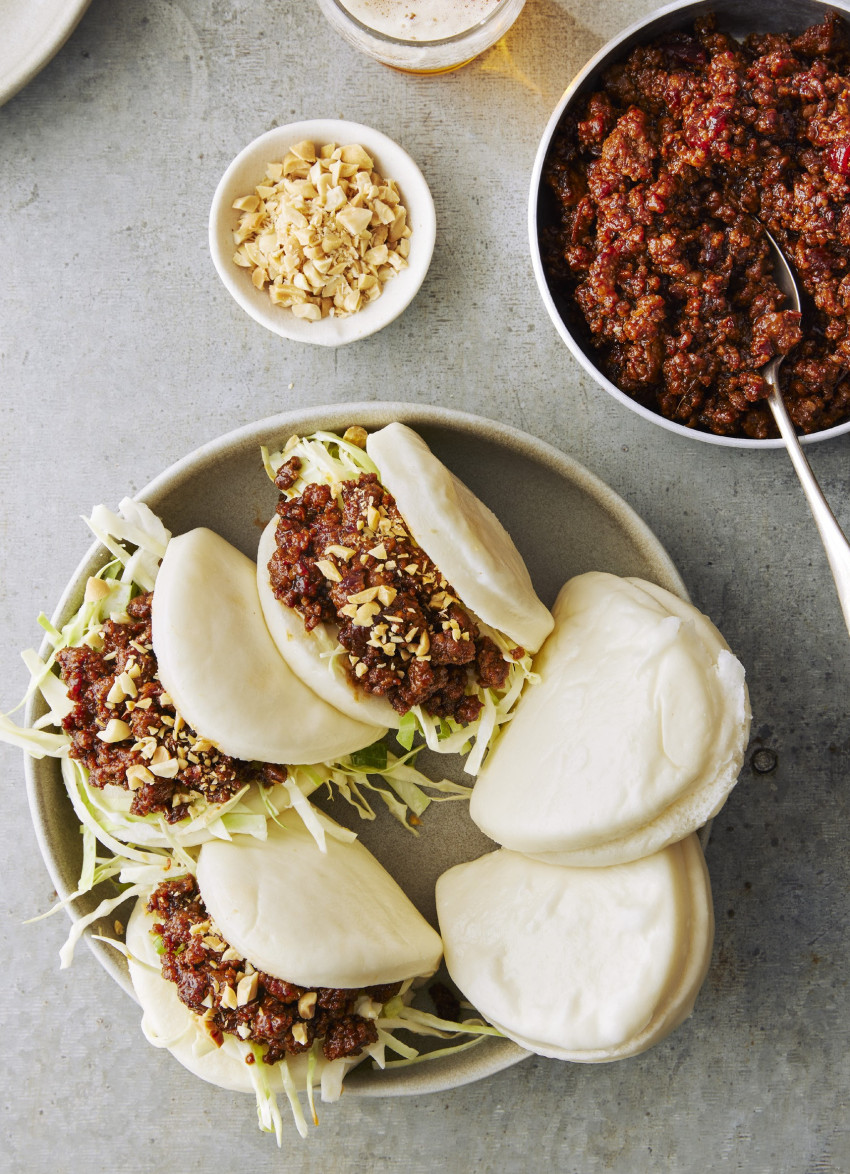 Sticky Pork Bao Buns