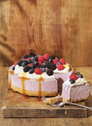 All the Berries Frozen Ice Cream Cake