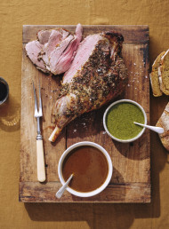 Blushing Roast Leg of Lamb 