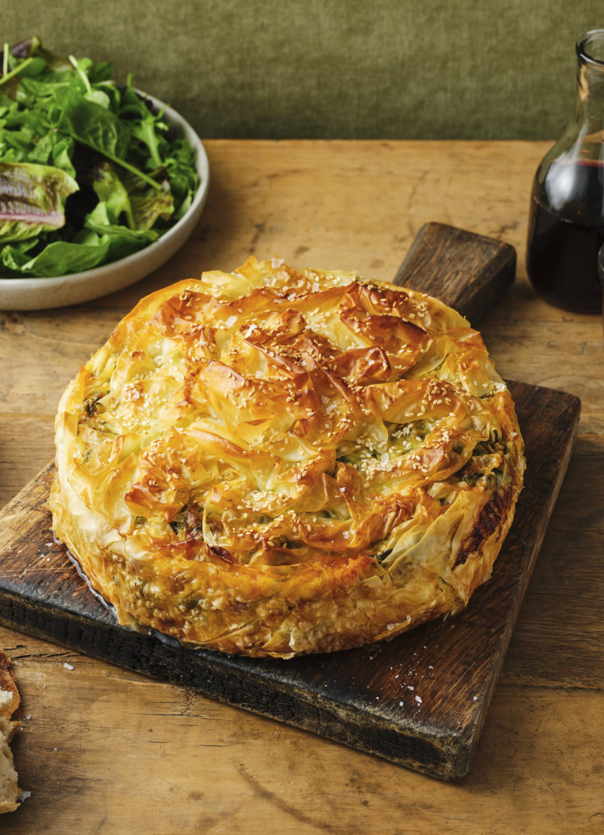 Lamb and Spinach Filo Pie