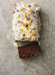 Spicy Fresh Ginger and Treacle Tea Cake with Orange Icing 