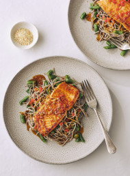 Teriyaki Salmon and Soba Noodles 