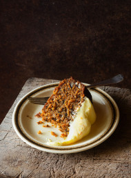 Carrot Cake with Orange Cream Cheese Icing 