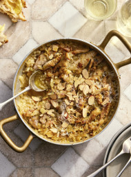Baked Chicken and Leek Risotto 