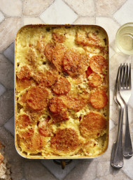Pumpkin, Kūmara and Carrot Gratin