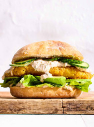 Fried Fish and ‘Chip’ Burger 