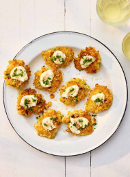 Prawn, Corn and Sesame Fritters 