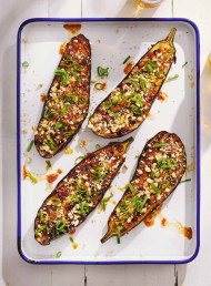 Spicy Barbecue Eggplant 