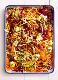 Super Raw Salad with Soft Feta and Toasted Seeds 