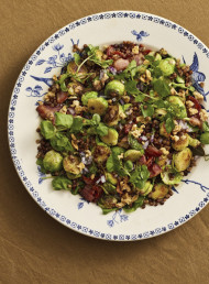 Bistro Salad: Puy Lentils, Bacon and Brussels Sprouts