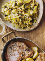 Leeks with Lemon and Capers