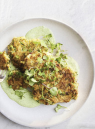 Quinoa, Green Pea and Ricotta Fritters